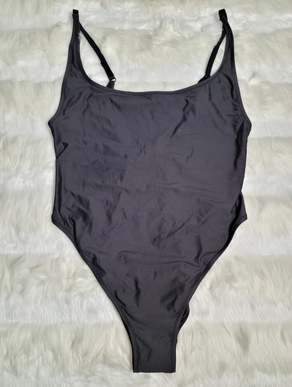 SKIMS Signature Swims Scoop Neck One Piece Black Onyx Women 2X NEW